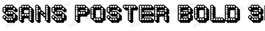 Sans Poster Bold 3D JL字体转换